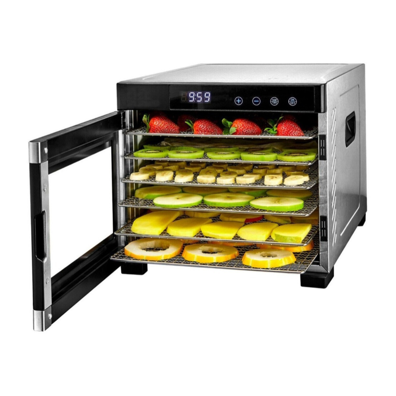 Horno Deshidratador Alimentos 6 Bandejas Acero